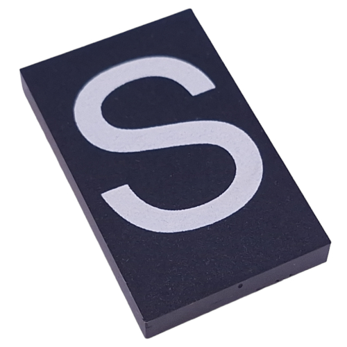 Modulex Tile 5 x 8 without Internal Support with White 'S' print