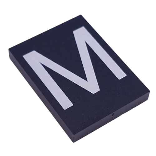 Modulex Tile 6 x 8 without Internal Support with White 'M' print