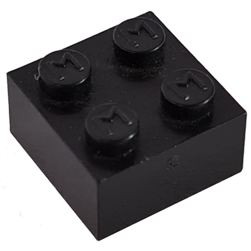 Modulex Brick 2 x 2 with M on Studs