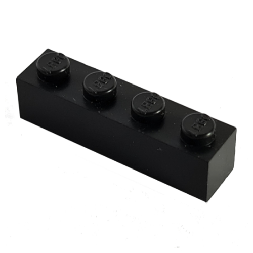 Modulex Brick 1 x 4 with LEGO on Stud