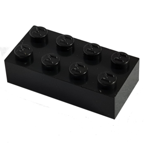 Modulex Brick 2 x 4 with M on Studs