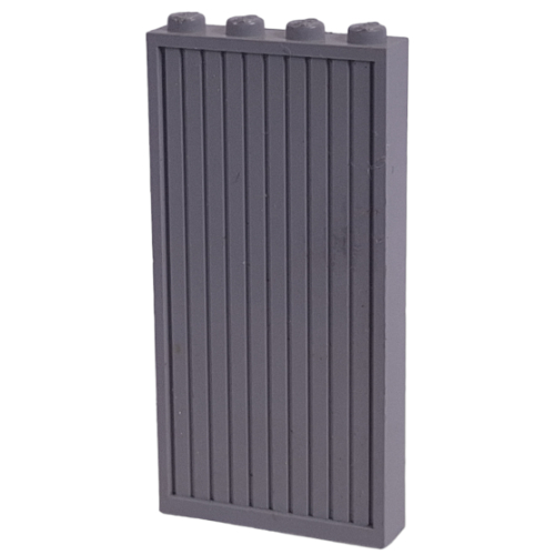 Modulex Door Panel 1 x 4 x 8 Ridged with M on Studs