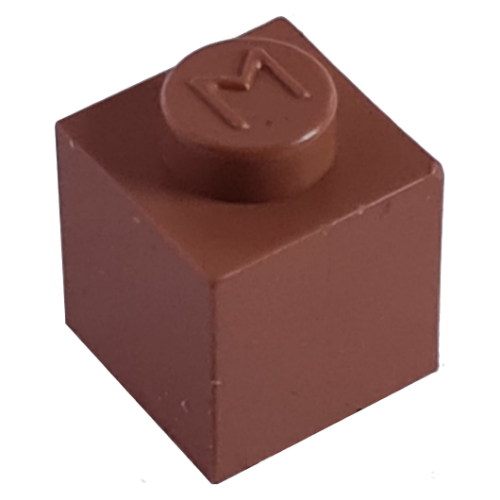 Modulex Brick 1 x 1 with M on Stud