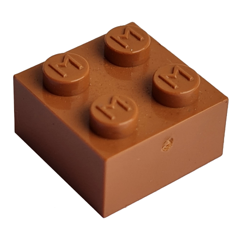 Modulex Brick 2 x 2 with M on Studs