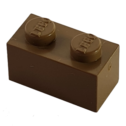 Modulex Brick 1 x 2 with LEGO on Stud