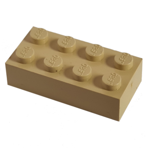 Modulex Brick 2 x 4 with LEGO on Studs