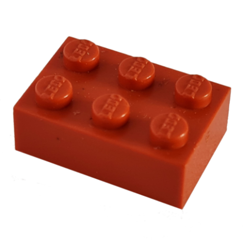 Modulex Brick 2 x 3 with LEGO on Studs