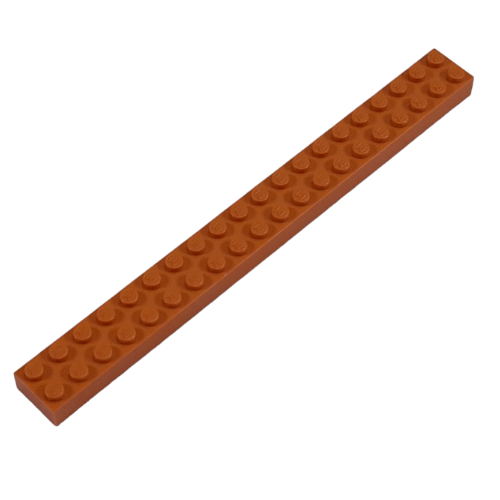 Modulex Brick 2 x 20 with M on Studs