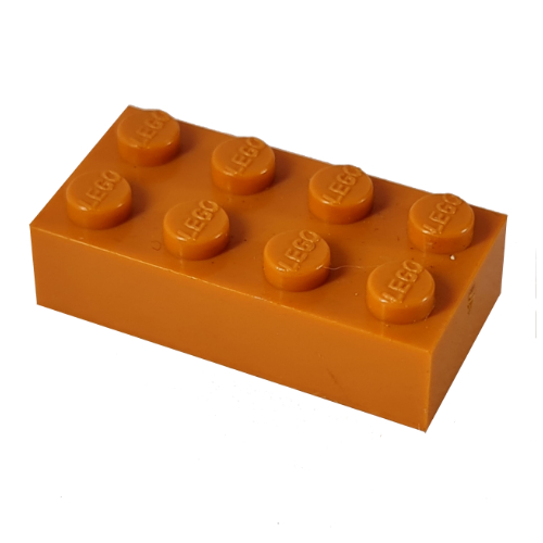 Modulex Brick 2 x 4 with LEGO on Studs