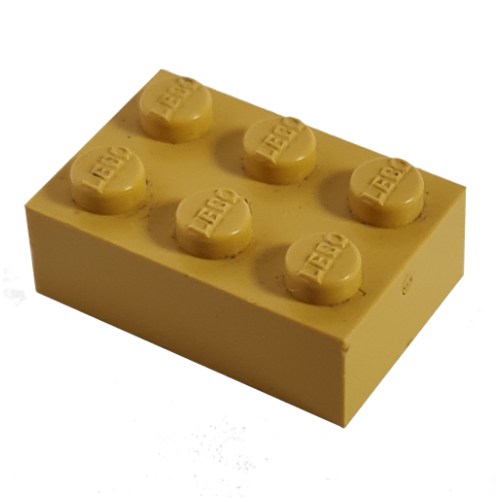 Modulex Brick 2 x 3 with LEGO on Studs