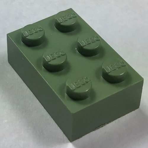 Modulex Brick 2 x 3 with LEGO on Studs