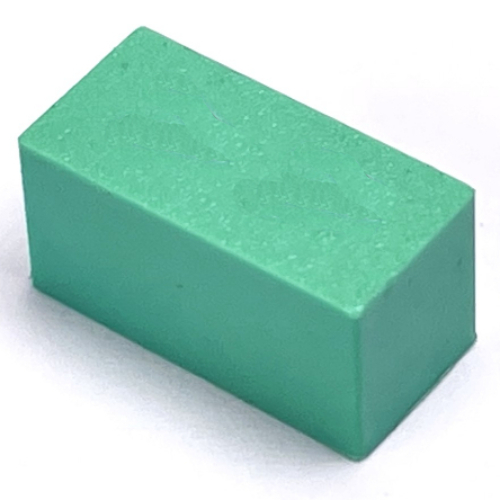 Modulex Tile 1 x 2 with Black Squares, Diamond Cutout print, without Internal Supports