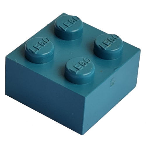 Modulex Brick 2 x 2 with LEGO on Studs