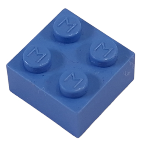 Modulex Brick 2 x 2 with M on Studs