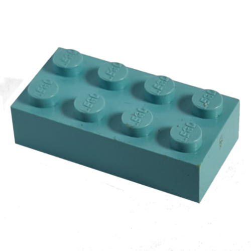 Modulex Brick 2 x 4 with LEGO on Studs