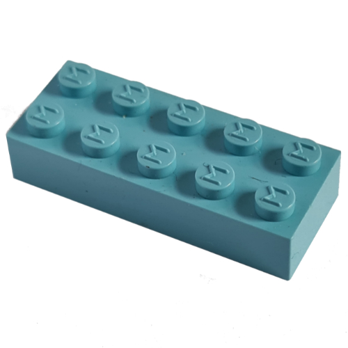 Modulex Brick 2 x 5 with M on Studs