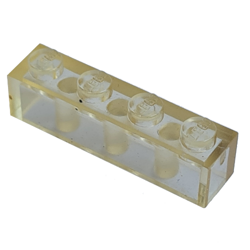 Modulex Brick 1 x 4 with LEGO on Stud