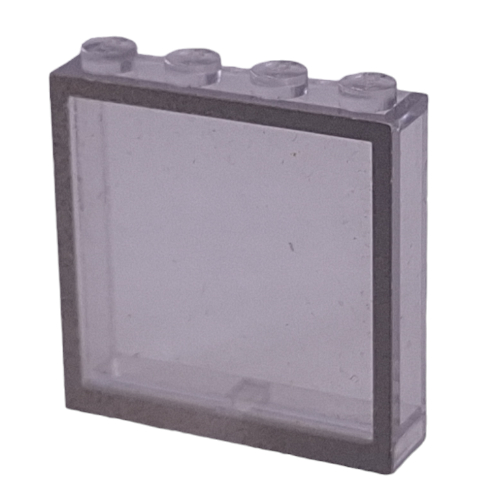 Modulex Window 1 x 4 x 4 with Gray Border Print