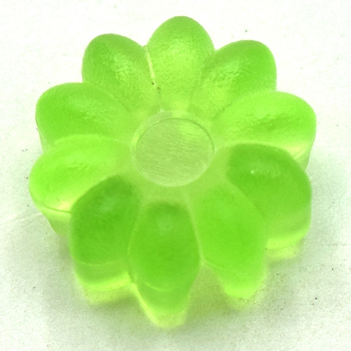 Clikits Icon, Flower 2 x 2 Small, 10 Petals with Hole [Frosted]