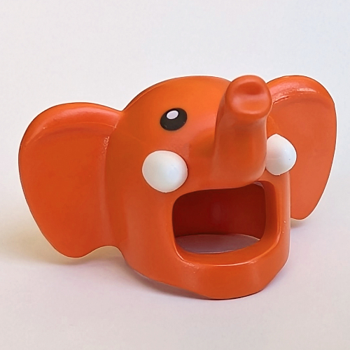 Costume / Mask, Elephant with Black Eyes print