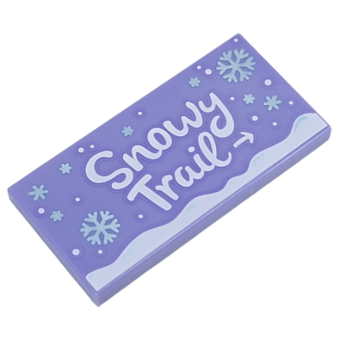 Tile 2 x 4 with print