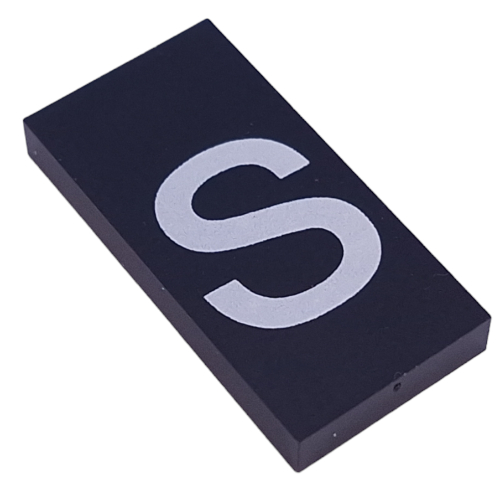 Modulex Tile 4 x 8 without Internal Support with White 's' print