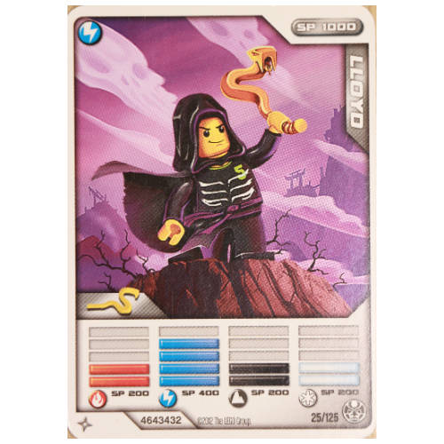 LEGO part Trading Card, Ninjago Deck #2: 25 - Lloyd - International Version