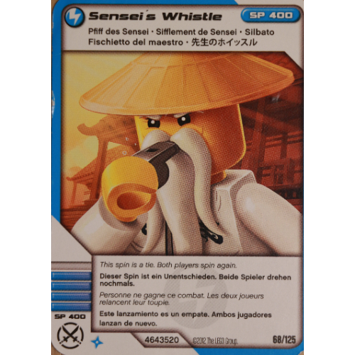 LEGO part Trading Card, Ninjago Deck #2: 68 - Sensei's Whistle - International Version
