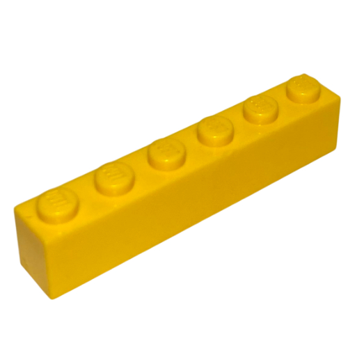 Brick 1 x 6 with Bottom Tubes and 2 Lowered Cross Supports