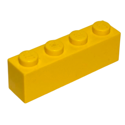 Brick 1 x 4 with Bottom Tubes, Lowered Center Cross Support