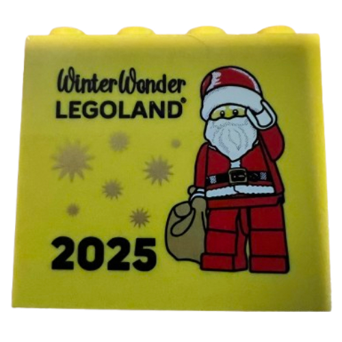 Brick 2 x 4 x 3 with 'WinterWonder LEGOLAND' 2025 Print