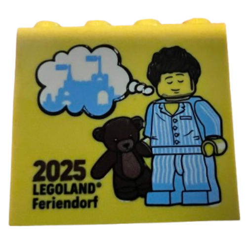 Brick 2 x 4 x 3 with 'LEGOLAND Feriendorf 2025' Print