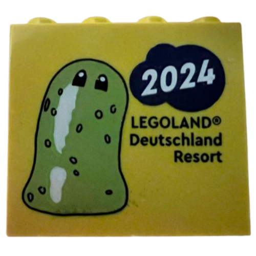Brick 2 x 4 x 3 with 'LEGOLAND Deutschland Resort 2024' Z-Blob Print