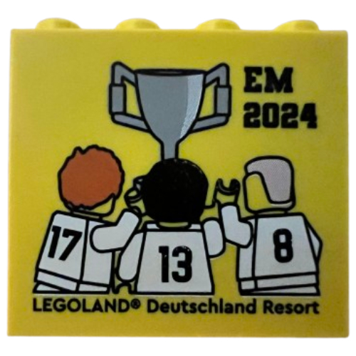 Brick 2 x 4 x 3 with 'LEGOLAND Deutschland Resort EM 2024' Print