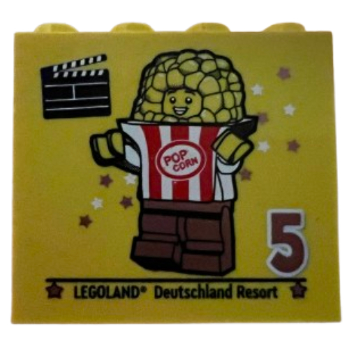 Brick 2 x 4 x 3 with 'LEGOLAND Deutschland Resort 5 2024' (Besuchsmeister Bronze) Print