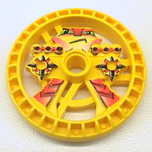Technic Disc 5 x 5 Notched, Blazooka