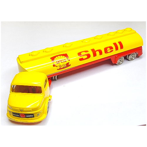 HO Scale Mercedes Tanker with 'SHELL' Print