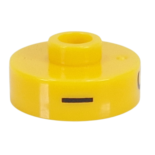 Pen Bead, Round Short, Flat Edge with 'I', 'G', 'X' Print