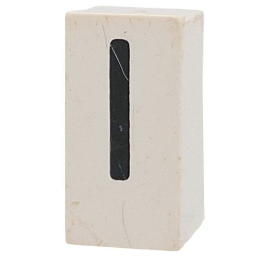 Tile Special 1 x 2 x 5/6 with Stud Hole in End with 'l' print