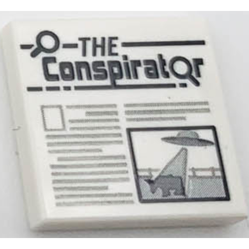 Tile 2 x 2 with Newspaper The Conspirator print