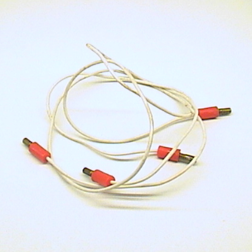 Wire with 4 x Red 1-prong Connectors 4.5V, Split Pins 48L