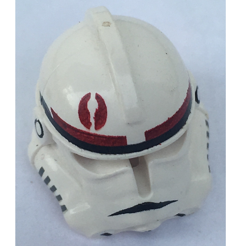 Helmet Clone Trooper Phase 2, Open Front, Dark Red Markings Print