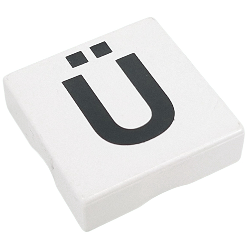 Duplo Tile 2 x 2 with Capital 'Ü' Print