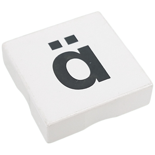 Duplo Tile 2 x 2 with Lowercase 'ä' Print