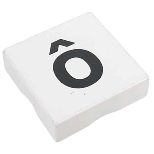 Duplo Tile 2 x 2 with Lowercase 'ô' Print