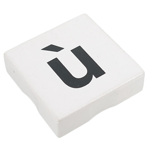 Duplo Tile 2 x 2 with Lowercase 'ù' Print