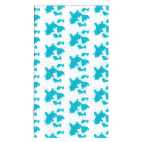 Duplo Blanket / Towel with Medium Azure Koi Fishes Print