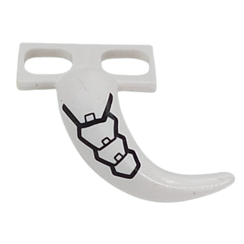 Minifig Hipwear Short Tail Costume with Metal Scales/Armor Plating print