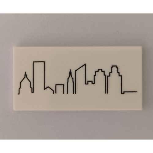 Tile 2 x 4 with New York Skyline print