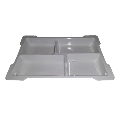 Storage / Sorting Tray, SPIKE Prime, Upper Tray - 4 Cups [For New Style Storage Bins]